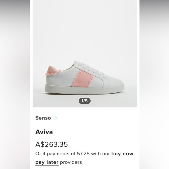 Senso Aviva sneakers white leather with pink size 39 - Picture 2 of 9